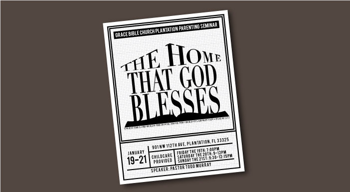 The Home the God Blesses flyer