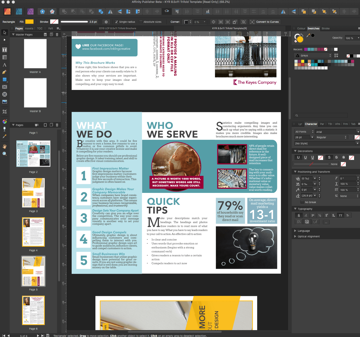 affinity publisher master pages