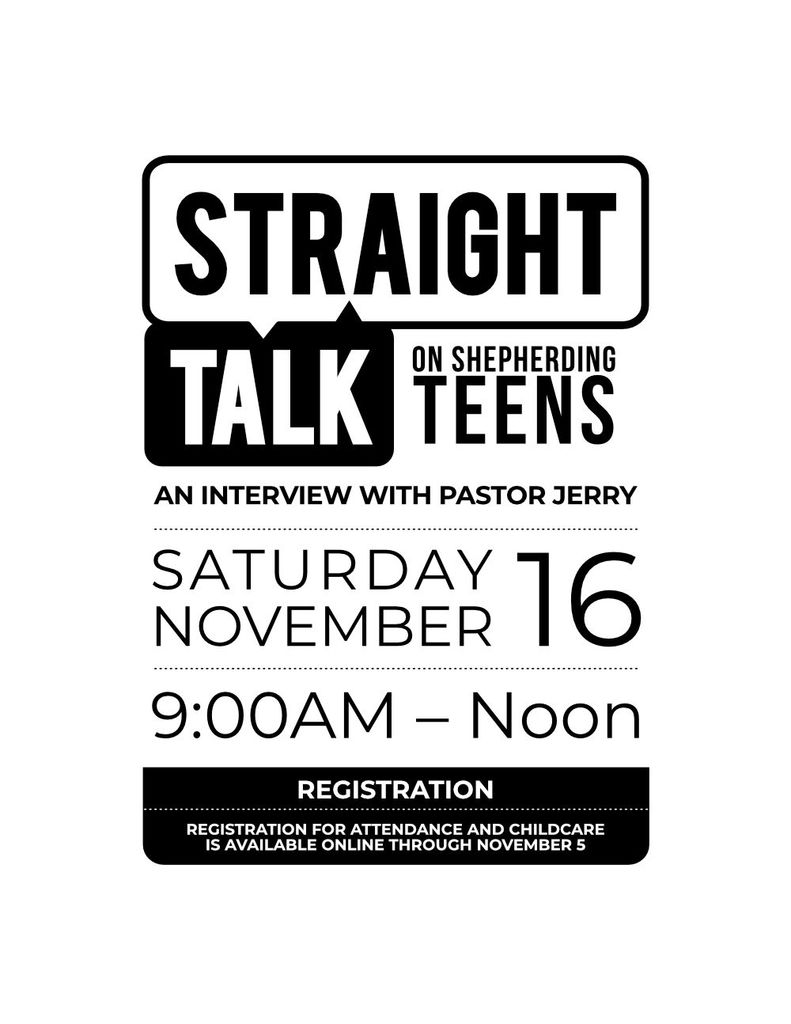 Straight Talk on Shepherding Teens GIBC