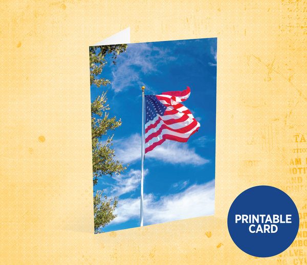 American Flag Card