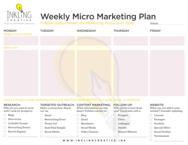 Inkling Micro Marketing Plan