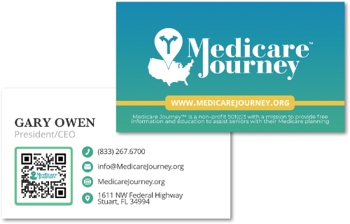 Medicare Journey Fillable Business Card