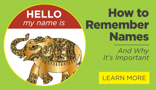 How to Remember Names, Remembering Names and Why I't Important