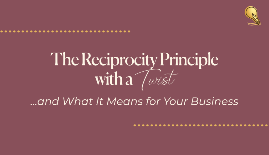 Reciprocity Principle with a Twist