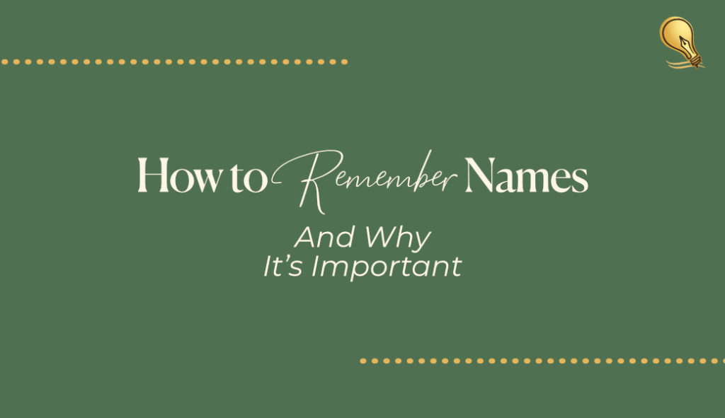 How to Remember Names